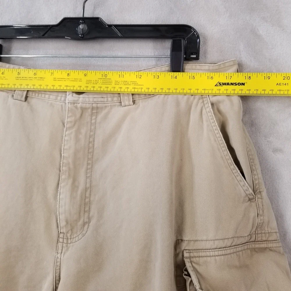 Vintage Polo Ralph Lauren Cargo Shorts Mens 35 Y2K Chino Utility Skater Workwear